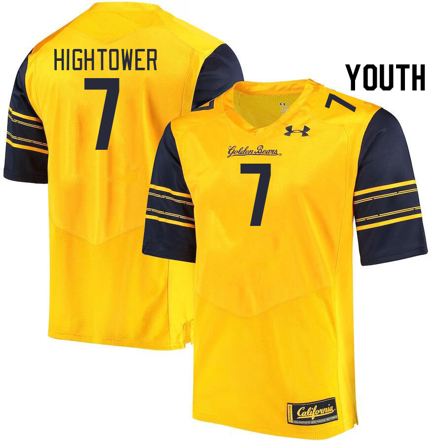 Youth #7 Brian Hightower California Golden Bears College Football Jerseys Stitched Sale-Gold - Click Image to Close